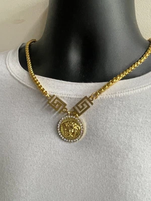 £3.99 • Buy Gorgon Head Boho Style Unisex Ancient Greek Symbolic Pendant Necklace 16  To 22 