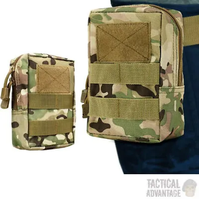 Multicam Camo MOLLE Utility Admin Tool Pouch Belt Bag Army Military Medic UK • £7.95