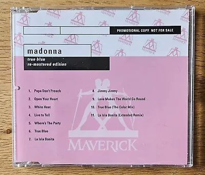 MADONNA - True Blue Re-mastered Edition PROP05216 CD Promo New Unplayed • £14.99