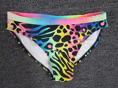 OP Ocean Pacific Bikini Bottom Girls Medium Pink Black Multicolor • £8.03