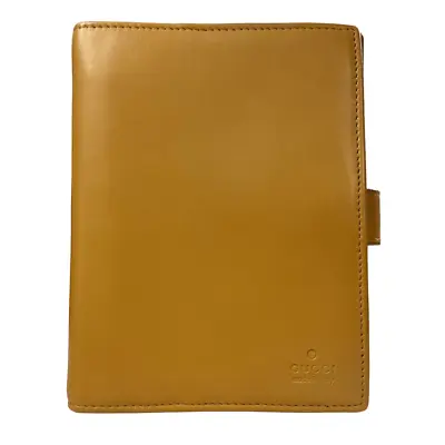 Gucci Tan Small Leather Passport/Agenda Holder • $398