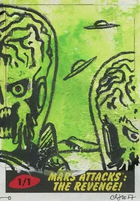 £14.99 • Buy Mars Attacks The Revenge Sketch Card By Clinton Yeager