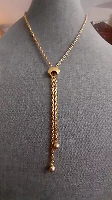 Vintage Direction One Gold Tone Lariat Style Chain Necklace. 20  • $14