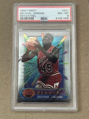 1994 Topps Finest Michael Jordan #331 PSA 8  #45 Jersey Return From Retirement  • $88.98