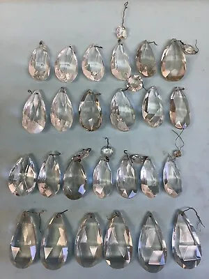 $24.99 • Buy Chandelier Prisms Pendalog Faceted 2 1/2” And 3” 25 Pieces