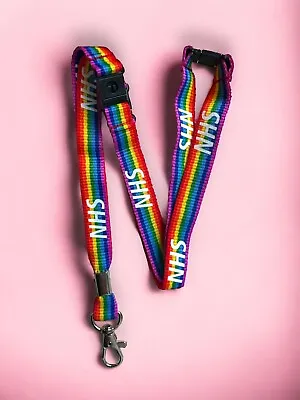 Rainbow NHS Lanyard With 3 Point ( Triple ) Safety Breakaway • £4.79