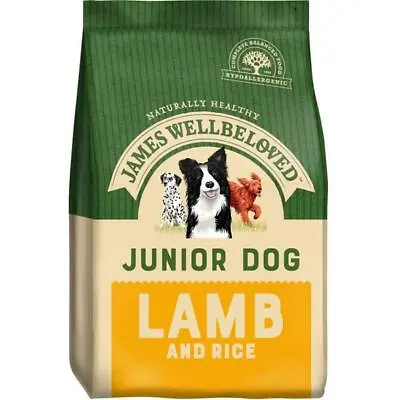 £60.99 • Buy James Wellbeloved Junior Lamb And Rice Hypoallergenic Dry Dog Food 15kg NEXT DAY