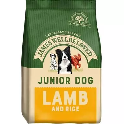 James Wellbeloved Junior Lamb And Rice Hypoallergenic Dry Dog Food 15kg NEXT DAY • £63.99