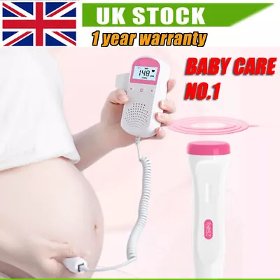 Fetal Doppler Detector Baby Heart Beat Rate Probe Prenatal Monitor Ultrasonic • £16.69