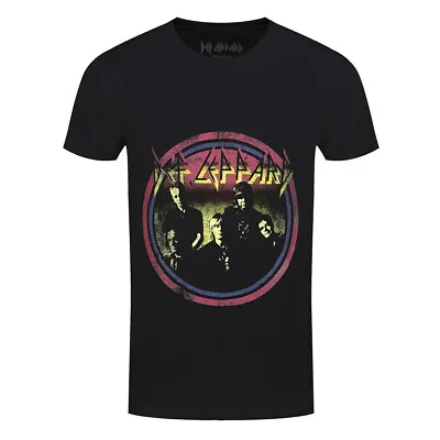 Def Leppard Vintage Circle Shirt S M L XL XXL Tshirt Official Rock Band T Shirt • $31.99