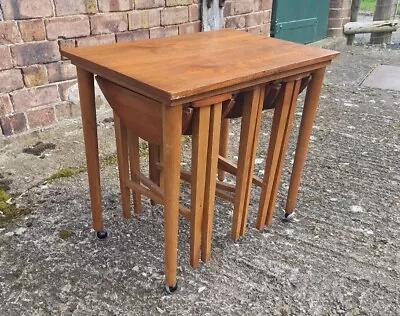 Danish Design Teak Nest Of Tables Retro Vintage Mid Century • £65