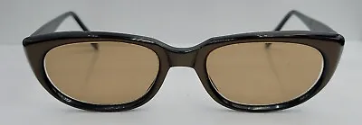 Vintage Metzler Brown Oval Cat-Eyed Sunglasses Germany FRAMES ONLY • $20.40