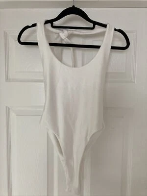 £3.50 • Buy PRETTYLITTLETHING White Halter Neck Bodysuit - Size 8