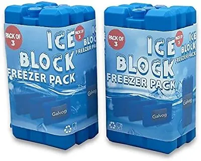 Galvog® Ice Packs/Freezer Blocks For Cool Boxes/Lunch Bags - Advance Cooling T • £12.33