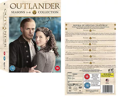 $134.95 • Buy OUTLANDER 1-6 (2014-2022): COMPLETE TV Season Series - NEW Eu Rg2 DVD  Sp