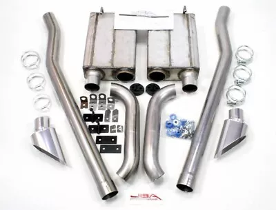 JBA 2.5  Header Back Exhaust For 65-70 Mustang Coupe/Fastback - Polished Chorme • $1214.45