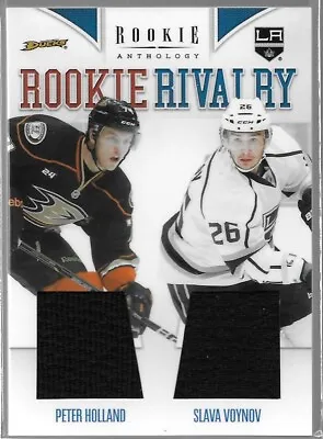 2011-12 Peter Holland/Slava Voynov Rookie Anthology Rivalry Dual Jersey RC • $1.49