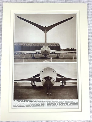 £42 • Buy 1953 Vintage Print Handley Page Aircraft RAF VICTOR Bomber Jet Aviation Flight 