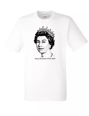 Queen Elizabeth II 1926 - 2022 RIP T-Shirt Top Tee UK HM Men Kids Adult T-shirt  • £5.99