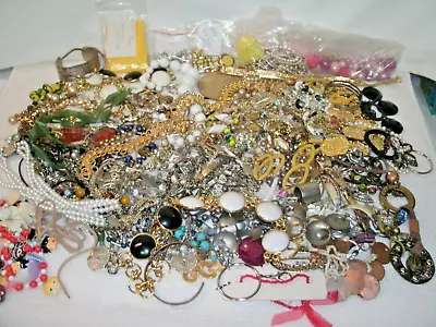 JUNK JEWELRY LOT- -7 Lbs--Necklace/ Beads/Chains/ Broken As Is For Repurpose • $39.99