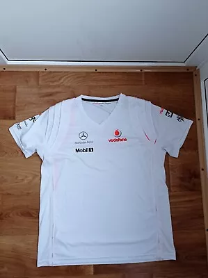 MERCEDES BENZ VODAFONE Mclaren RACING SHIRT HUGO BOSS SIZE XL • $34.99