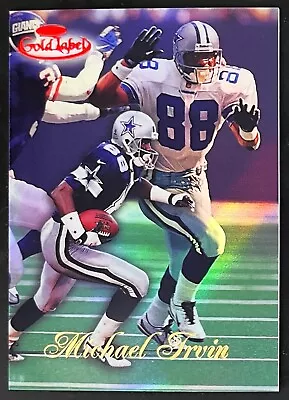 1998 Topps Gold Label Class 1 Red Label #38 - Michael Irvin - (#/100) • $15.50