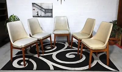 $550 • Buy FREE DELIVERY-Retro Vintage Mid Century NOBLETT Dining Chairsx5