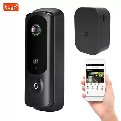 Wireless WiFi Video Doorbell Chime Kit Phone Security Door Ring Camera • $45.45