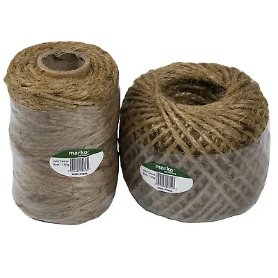 £4.99 • Buy 3 Ply Soft Jute Twine Natural Brown Sisal String Rustic Cord Shabby Craft Garden