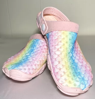 Mermaid Shoes—Girls’ Size 3–pink Yellow & Aqua—EUC • $5