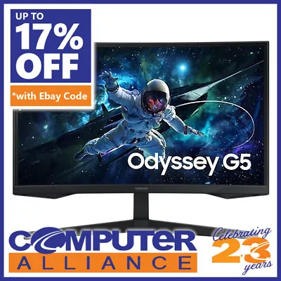 32  Samsung Odyssey G55C LS32CG552EEXXY QHD Curved Monitor • $389