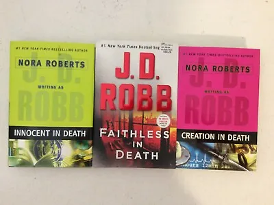 Lot Of 3 JD Robb (Nora Robert)  In Death  Series Hardback Books With Dust Jkts • $7.99