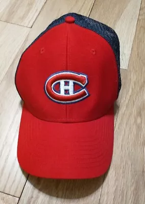 Montreal Canadiens NHL Reebok SnapBack Mesh Trucker Hat Cap Red Blue With Logo  • $13