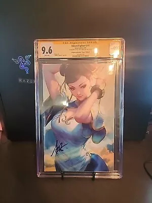 Street Fighter 6 #1 2023 Signed Stanley Artgerm Lau Virgin Variant CGC 9.6 • £158.64
