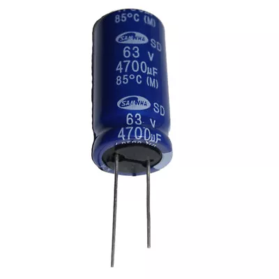 4700uF 63V 85'C Radial Electrolytic Capacitor SAMWHA • £4.67