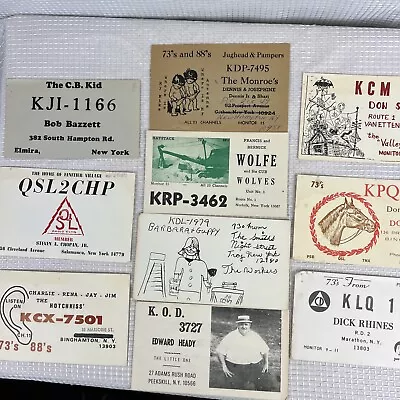 Vintage QSL Radio Cards Lot Amateur Radio QSL Cards Lot New York QSL Radio Cards • $19.99