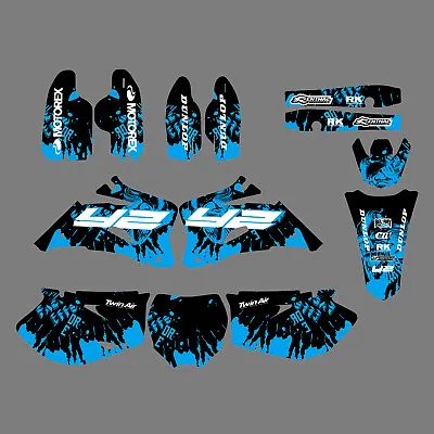 Background Team Graphic Decals Kit For Yamaha YZ250F YZ450F 2006 2007 2008 2009 • $96.79