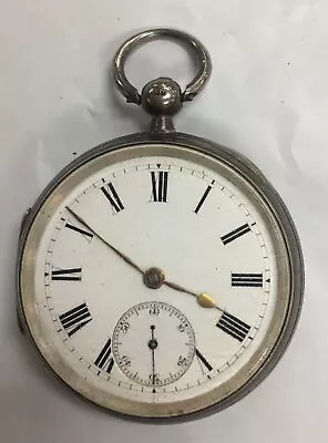 Vintage Chester 1880 Sterling Silver Case Pocket Watch No Key • $115