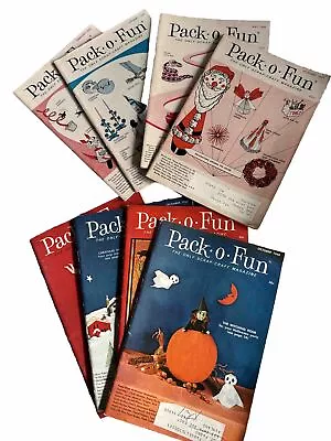 Pack O Fun Lot Of 8 Scrap Craft Magazines. 1965 To 1969 • $8.99