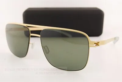 Brand New MYKITA Sunglasses WILDER Frosted Gold/Polarised Pro Green 15 Men Women • $269.99