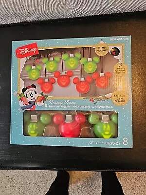 Disney Mickey Mouse Musical Light String Length 8.2 Ft Projection 8 LITES-NEW! • $25