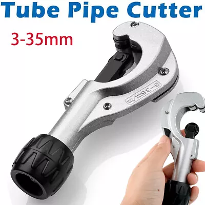 Metal Tube Cutter 3-35mm Pipe Plumber Copper Steel Aluminum Alloy Deburring Tool • £6.85