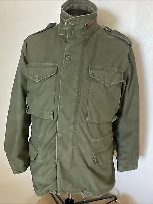 Vintage 1972 Alpha Industries M65 Military Cold Weather Field Coat Small Short • $129.95