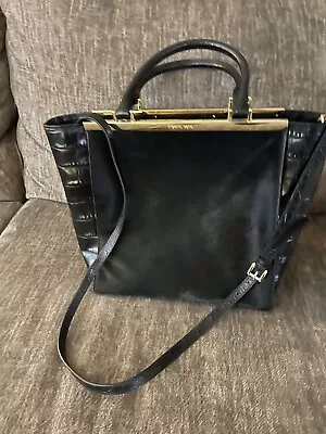 Michael Michael Kors Lana Crocodile Embossed Calf Hair Satchel Shoulder Bag • $95