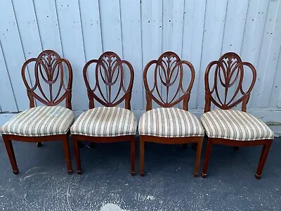 $150 • Buy Antique Edwardian Hepplewhite Chippendale Dining Chairs