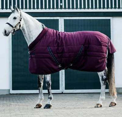 Horseware Rambo Cosy Stable Rug Fleece Collar Medium 200g Burgundy 3'9''-7'3'' • £106.95