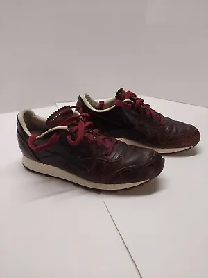 Reebok Classic Brown Leather Lux  Stead “Horween Brogue” Oxford Style Men US 9** • $33.24
