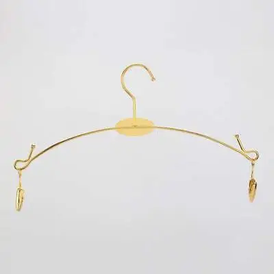 6pcs Lingerie Hangers With 2 Clips For Bra Underwear Scarf Etc Metal Silver • $7.99