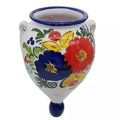 £25.99 • Buy Spanish Hanging Urn Wall Pot Orza De Pico 28 Cm X 17 Cm Handmade Ceramic Pottery