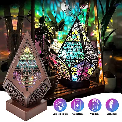 3D Colorful Bohemian LED Night Light Star Starry Sky Floor Projection Party Lamp • $13.98